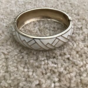 J. crew bangle cream and gold